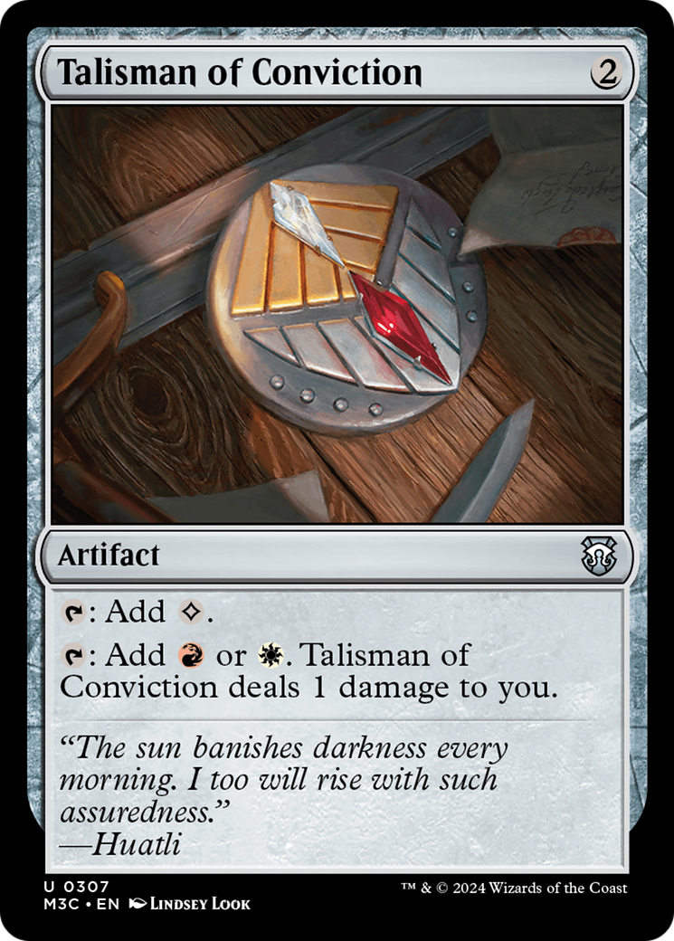 Image of Talisman of Conviction [Modern Horizons 3 Commander]