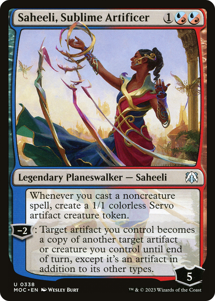 Image of Saheeli, Sublime Artificer [March of the Machine Commander]