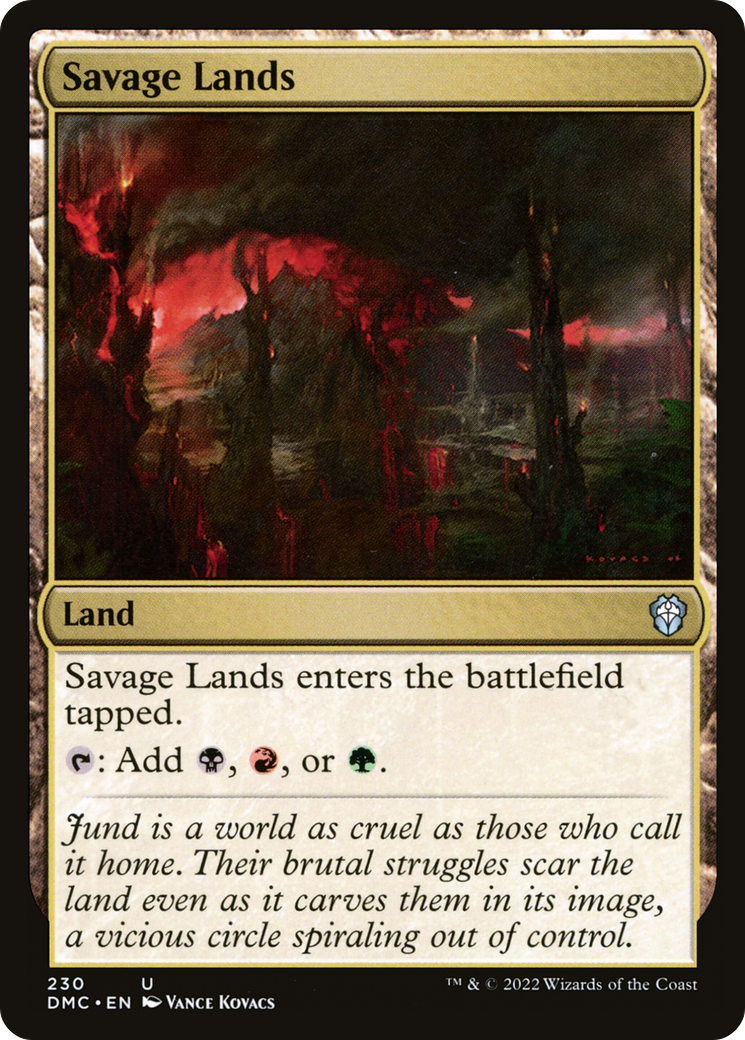 Image of Savage Lands [Dominaria United Commander]