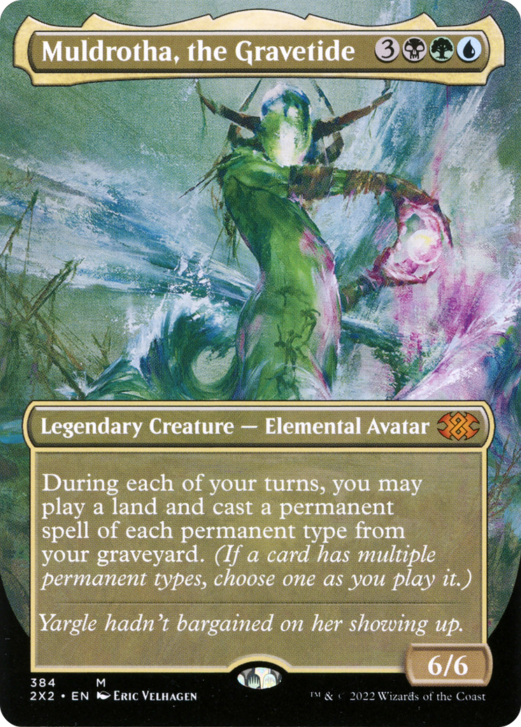 Image of Muldrotha, the Gravetide (Borderless Alternate Art) [Double Masters 2022]