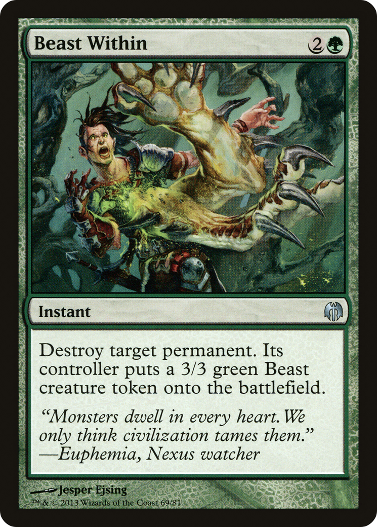 Image of Beast Within [Duel Decks: Heroes vs. Monsters]