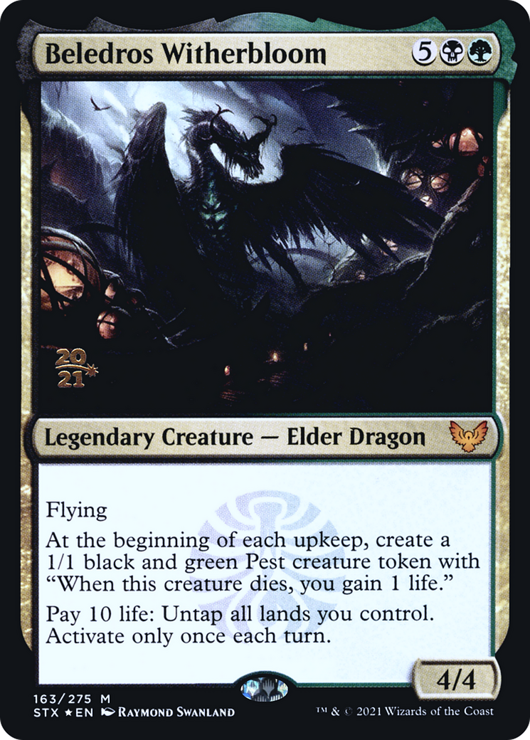 Image of Beledros Witherbloom [Strixhaven: School of Mages Prerelease Promos]