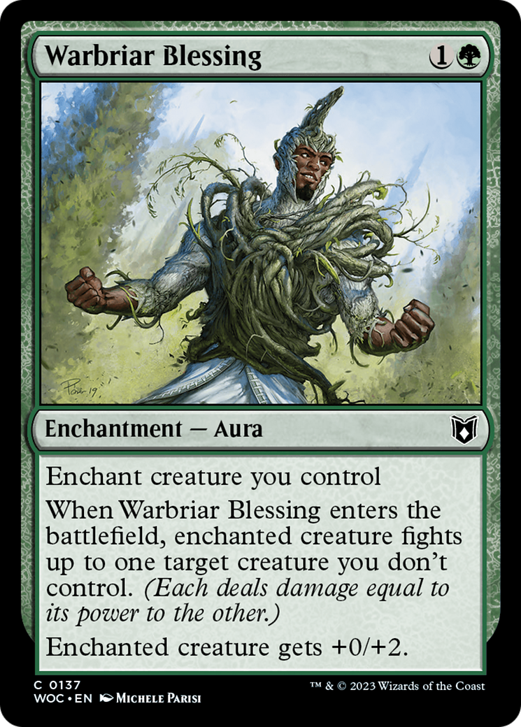 Image of Warbriar Blessing [Wilds of Eldraine Commander]