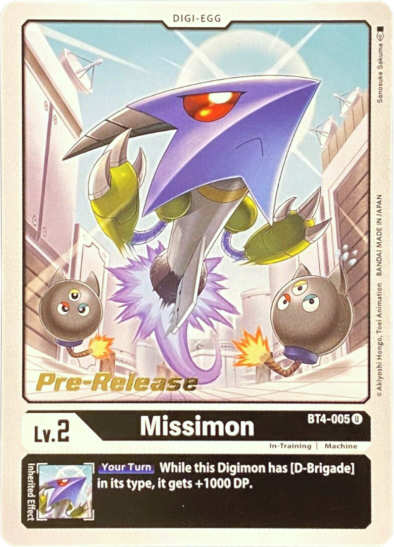 Image of Missimon [BT4-005] [Great Legend Pre-Release Promos]
