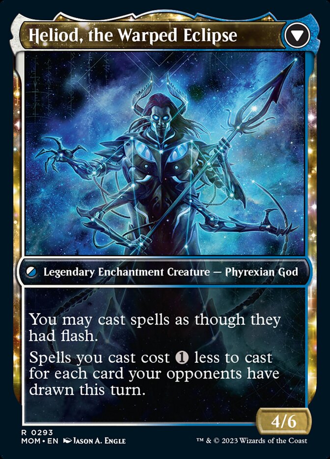 Image of Heliod, the Radiant Dawn // Heliod, the Warped Eclipse (Showcase Planar Booster Fun) [March of the Machine]