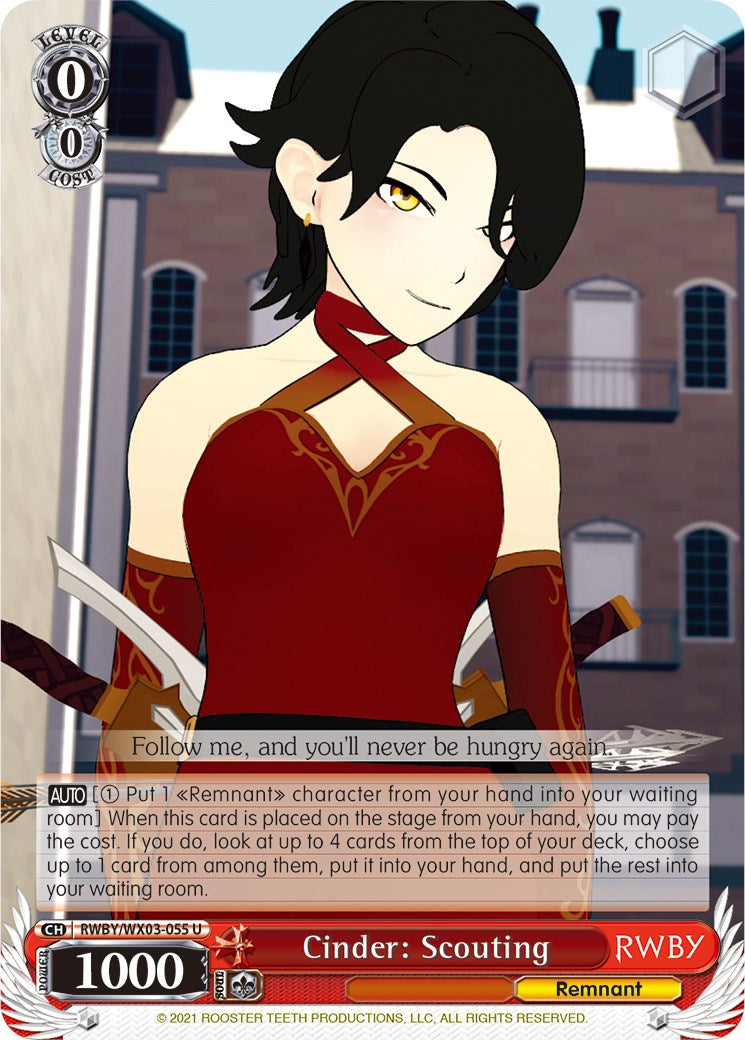Image of Cinder: Scouting (RWBY/WX03-055 U) [RWBY]