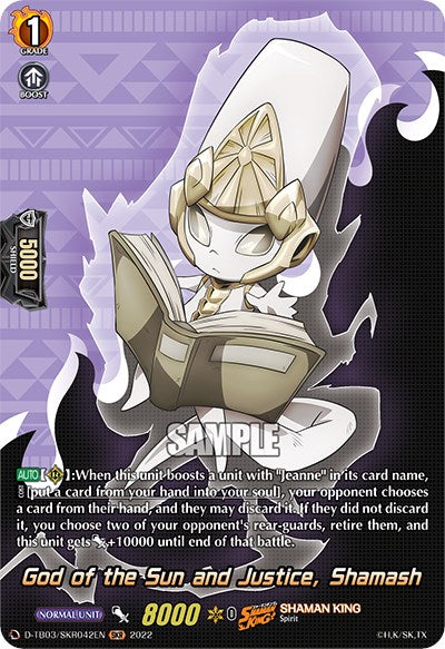 Image of God of the Sun and Justice, Shamash (D-TB03/SKR042EN) [Shaman King]