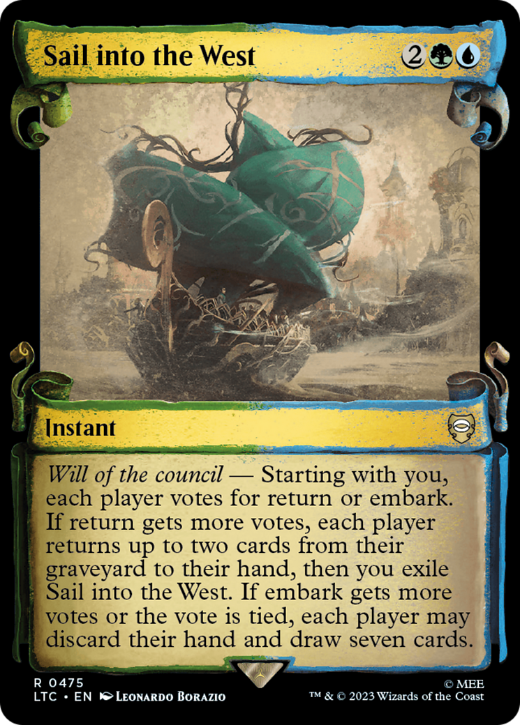 Image of Sail into the West [The Lord of the Rings: Tales of Middle-Earth Commander Showcase Scrolls]