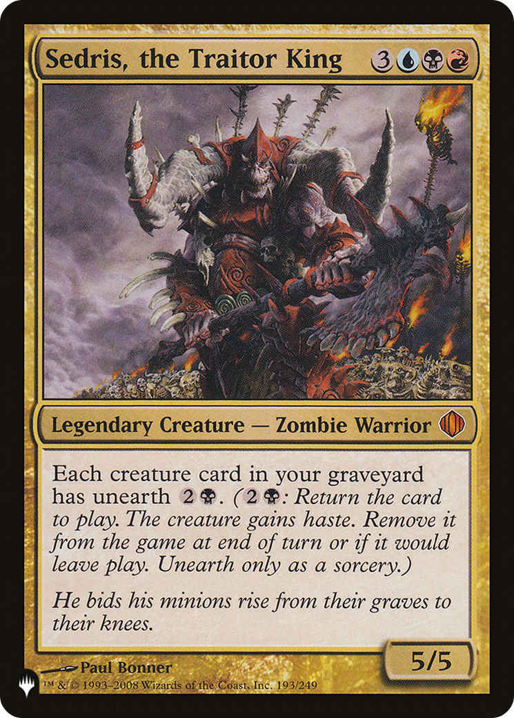 Image of Sedris, the Traitor King [The List]