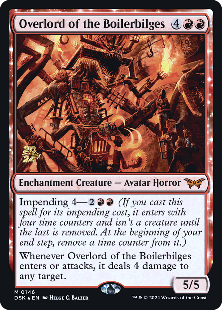 Image of Overlord of the Boilerbilges [Duskmourn: House of Horror Prerelease Promos]