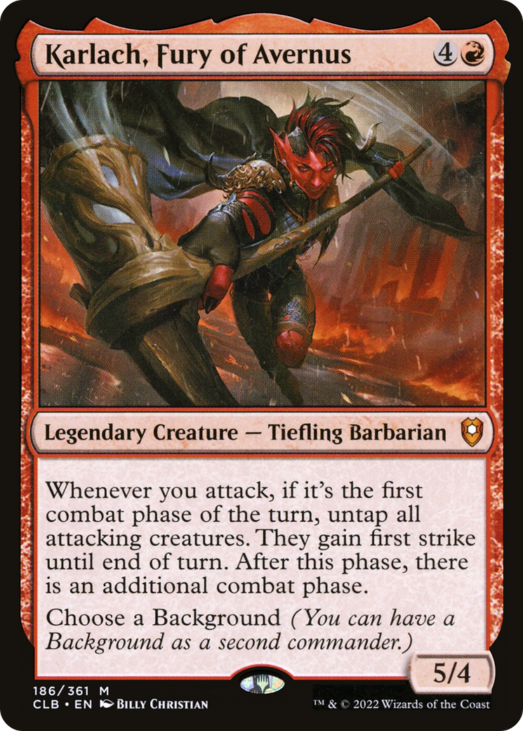Image of Karlach, Fury of Avernus [Commander Legends: Battle for Baldur's Gate]