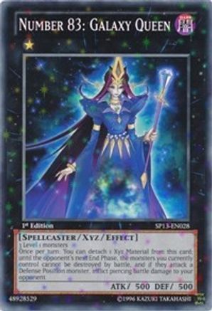 Image of Number 83: Galaxy Queen [SP13-EN028] Starfoil Rare