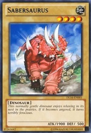 Image of Sabersaurus (Blue) [DL16-EN001] Rare