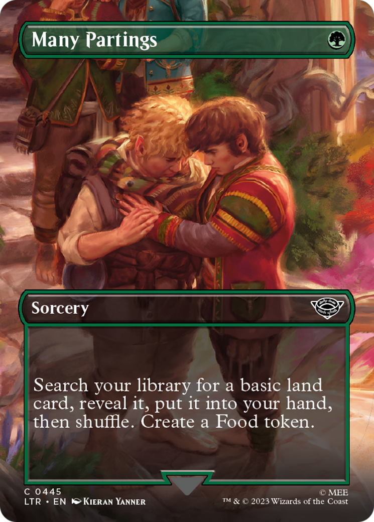Image of Many Partings (Borderless Alternate Art) [The Lord of the Rings: Tales of Middle-Earth]