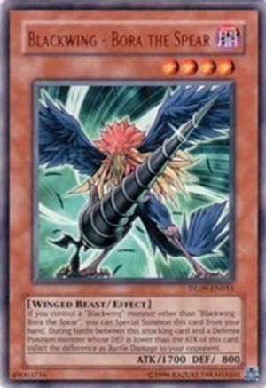 Image of Blackwing - Bora the Spear (Bronze) [DL09-EN011] Rare