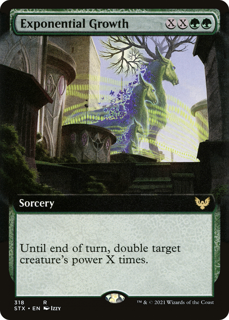 Image of Exponential Growth (Extended Art) [Strixhaven: School of Mages]