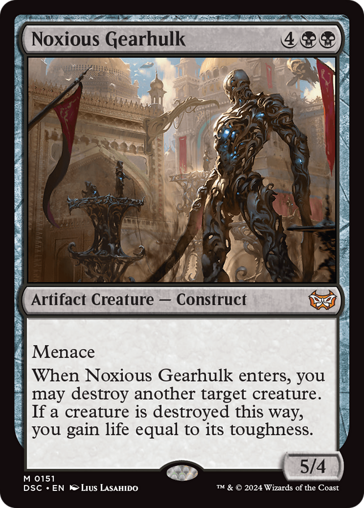 Image of Noxious Gearhulk [Duskmourn: House of Horror Commander]