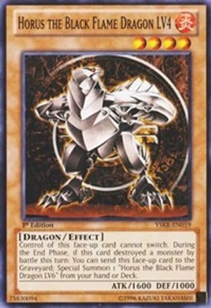 Image of Horus the Black Flame Dragon LV4 [YSKR-EN019] Common