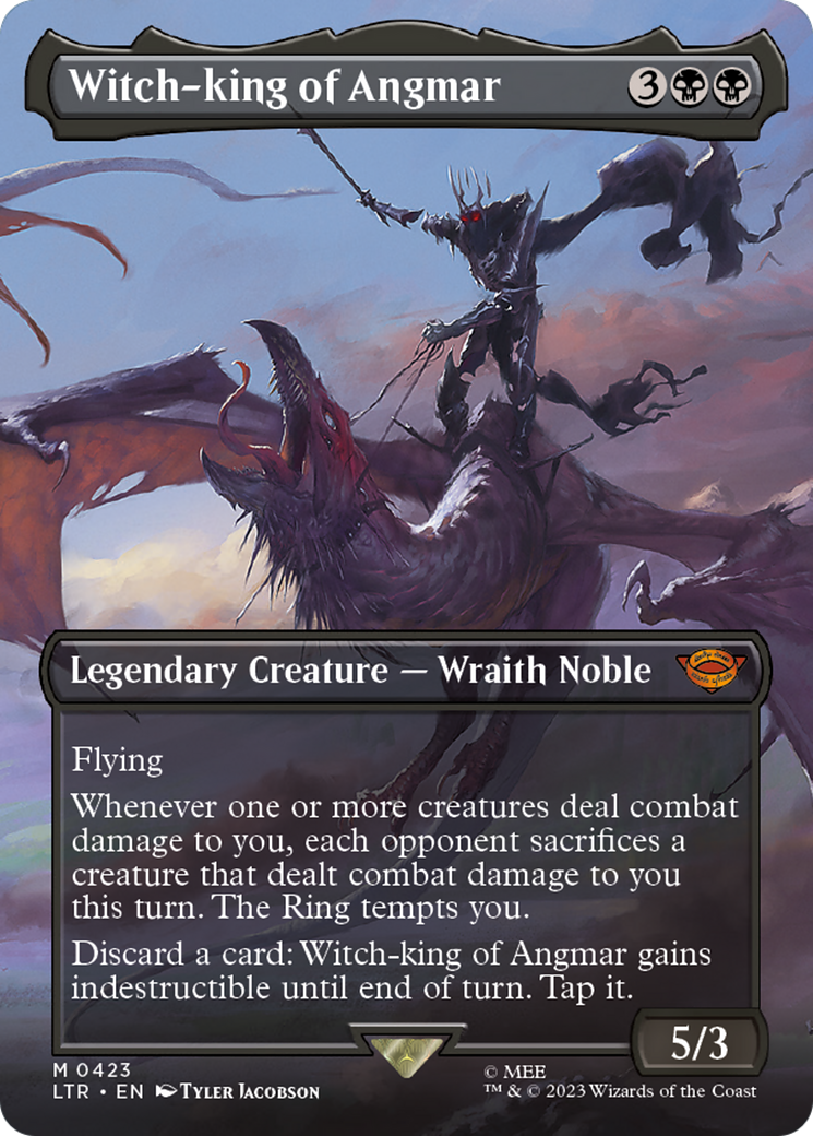 Image of Witch-king of Angmar (Borderless Alternate Art) [The Lord of the Rings: Tales of Middle-Earth]
