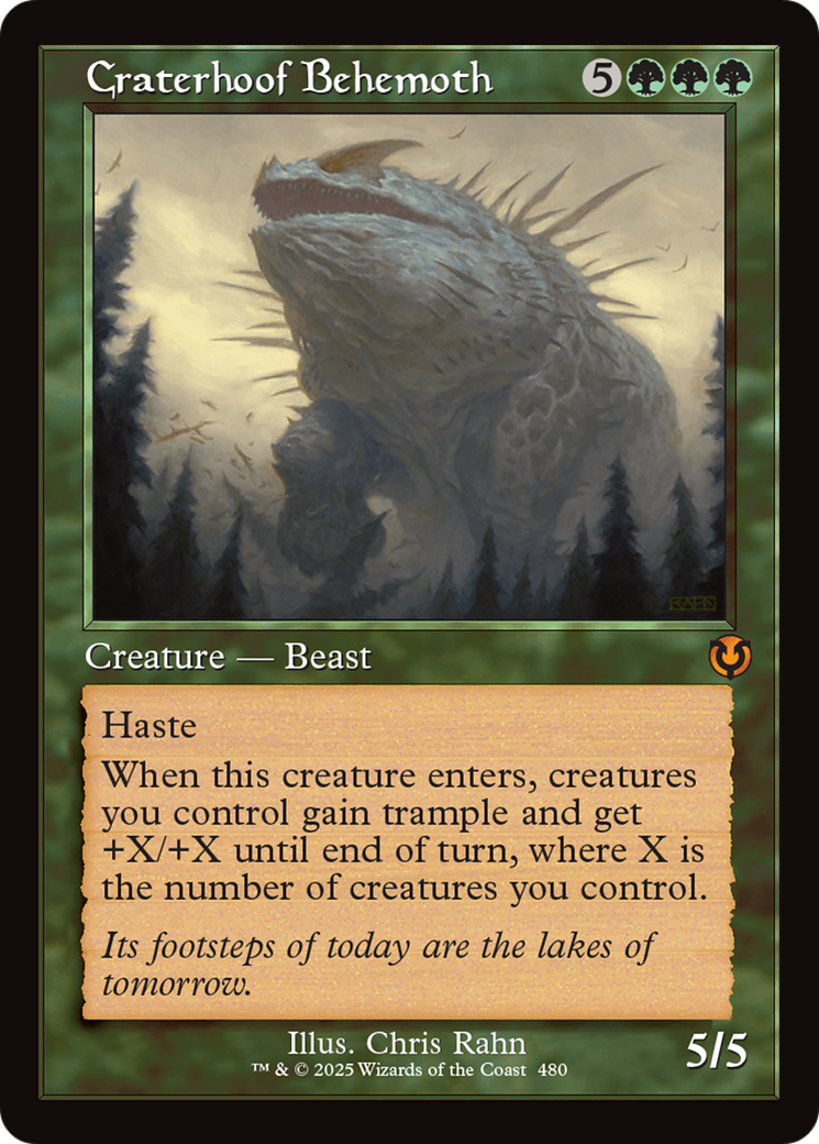 Image of Craterhoof Behemoth (Retro Frame) [Innistrad Remastered]