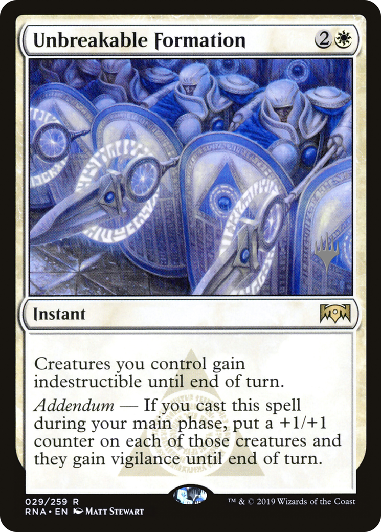 Image of Unbreakable Formation (Promo Pack) [Ravnica Allegiance Promos]