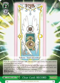 Image of Clear Card: RECORD (CCS/WX01-053 U) [Cardcaptor Sakura: Clear Card]