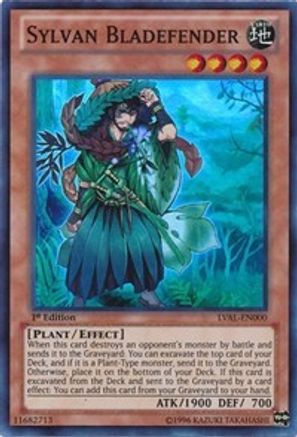 Image of Sylvan Bladefender [LVAL-EN000] Super Rare