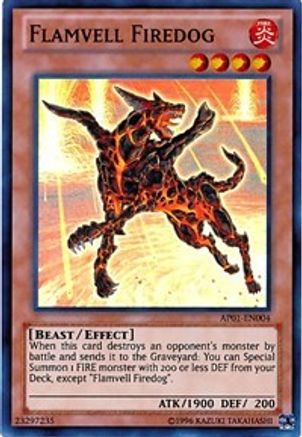 Image of Flamvell Firedog [AP01-EN004] Super Rare