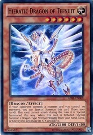 Image of Hieratic Dragon of Tefnuit [AP01-EN008] Super Rare