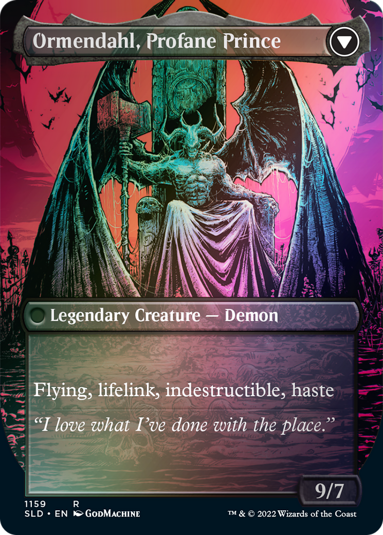 Image of Westvale Abbey // Ormendahl, Profane Prince (Borderless) [Secret Lair: From Cute to Brute]