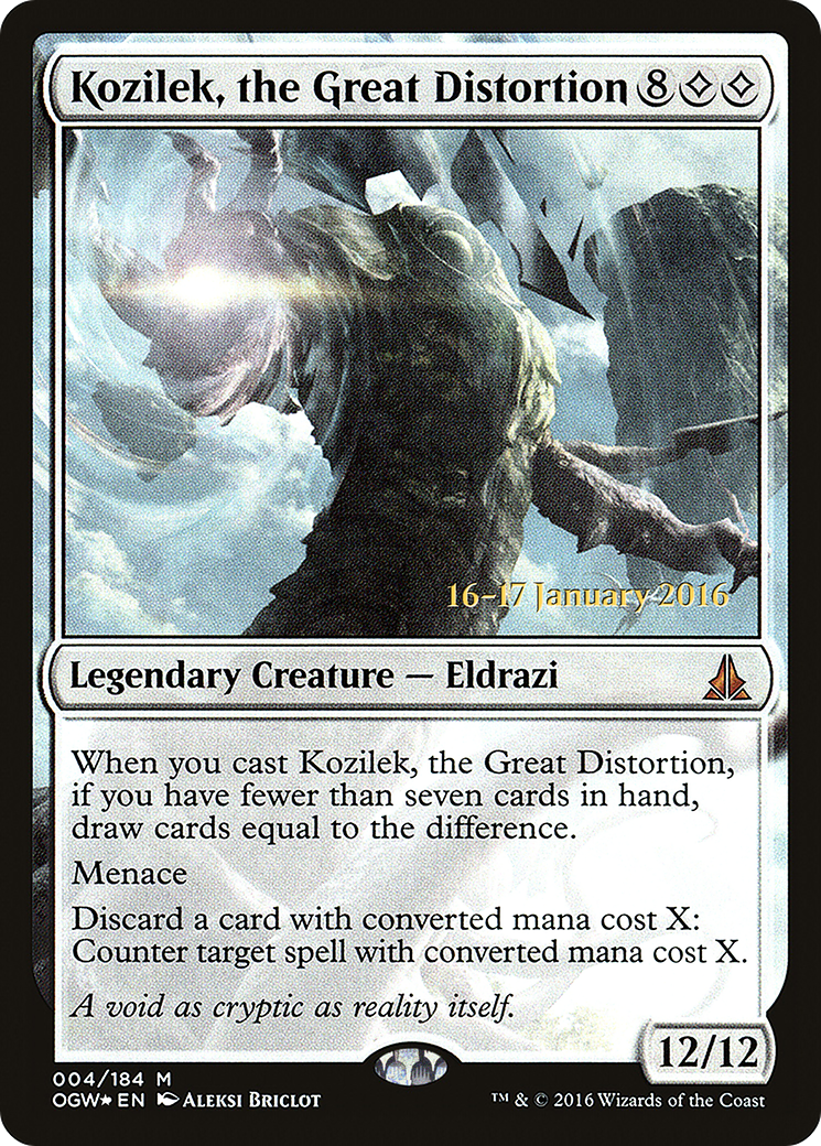 Image of Kozilek, the Great Distortion [Oath of the Gatewatch Prerelease Promos]