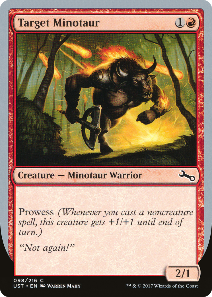 Image of Target Minotaur (Fire Art) [Unstable]