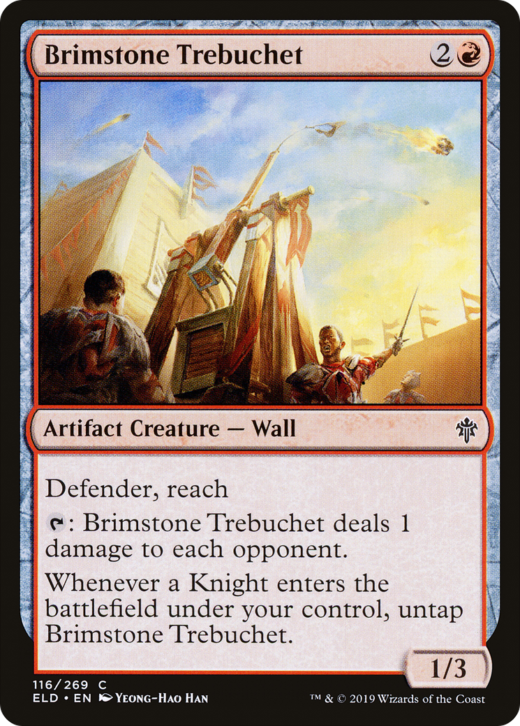 Image of Brimstone Trebuchet [Throne of Eldraine]