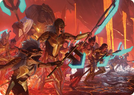 Image of Roar of Resistance Art Card [Phyrexia: All Will Be One Art Series]