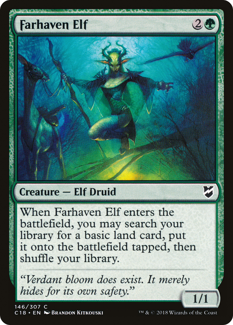 Image of Farhaven Elf [Commander 2018]