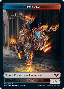 Image of Elemental // Pest Double-Sided Token [Strixhaven: School of Mages Tokens]