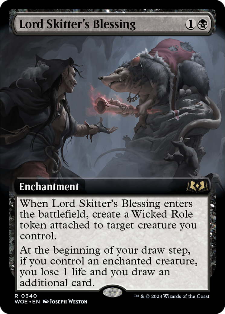 Image of Lord Skitter's Blessing (Extended Art) [Wilds of Eldraine]