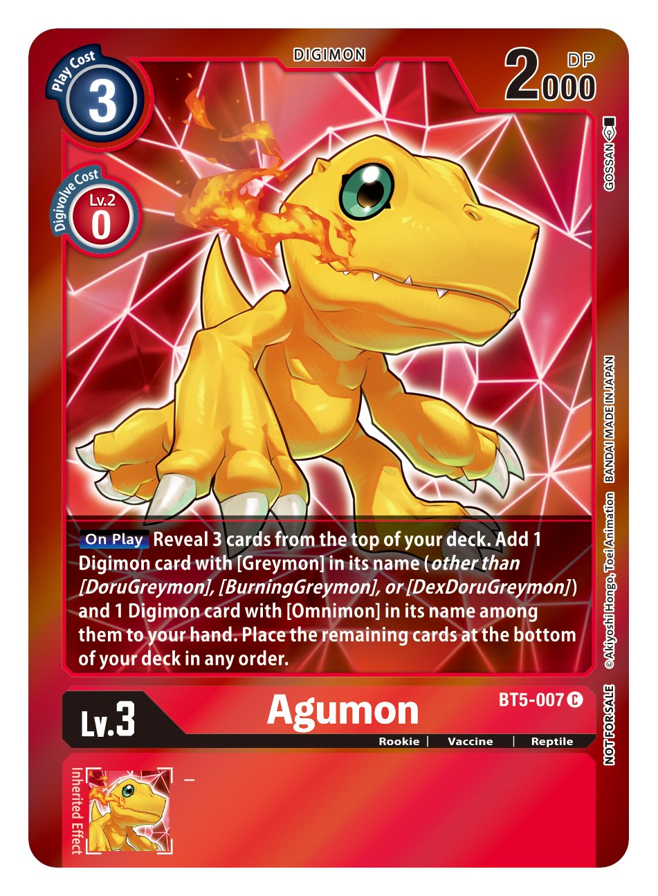 Image of Agumon [BT5-007] (Event Pack 2) [Battle of Omni]
