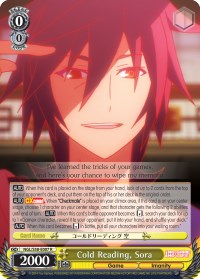 Cold Reading, Sora (NGL/S58-E007 R) [No Game No Life]