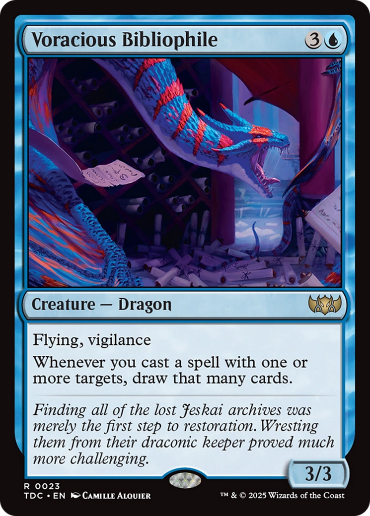 Image of Voracious Bibliophile [Tarkir: Dragonstorm Commander]