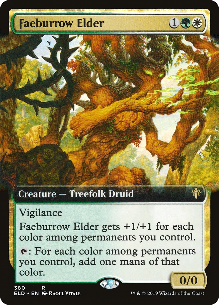 Image of Faeburrow Elder (Extended Art) [Throne of Eldraine]