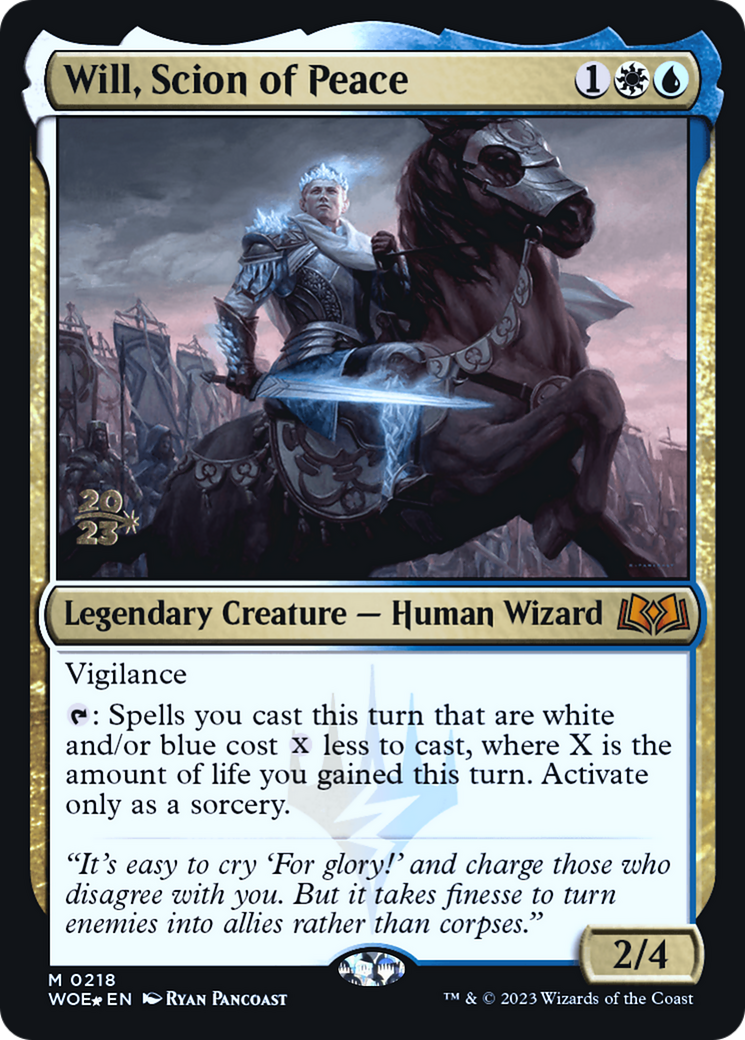 Image of Will, Scion of Peace [Wilds of Eldraine Prerelease Promos]