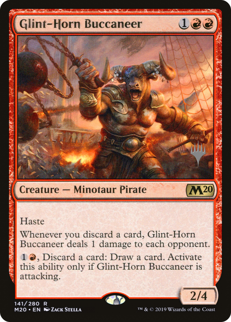 Image of Glint-Horn Buccaneer (Promo Pack) [Core Set 2020 Promos]