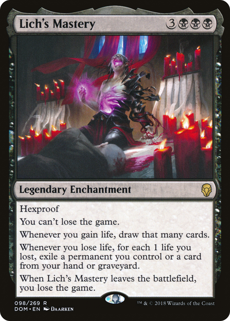 Image of Lich's Mastery [Dominaria]