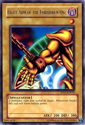 Image of Right Arm of the Forbidden One [RP01-EN019] Rare