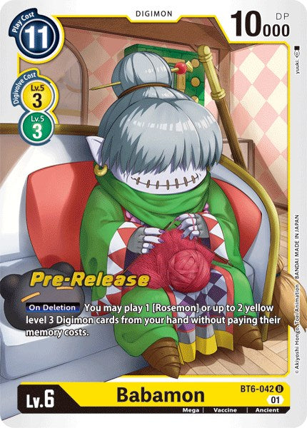 Image of Babamon [BT6-042] [Double Diamond Pre-Release Cards]