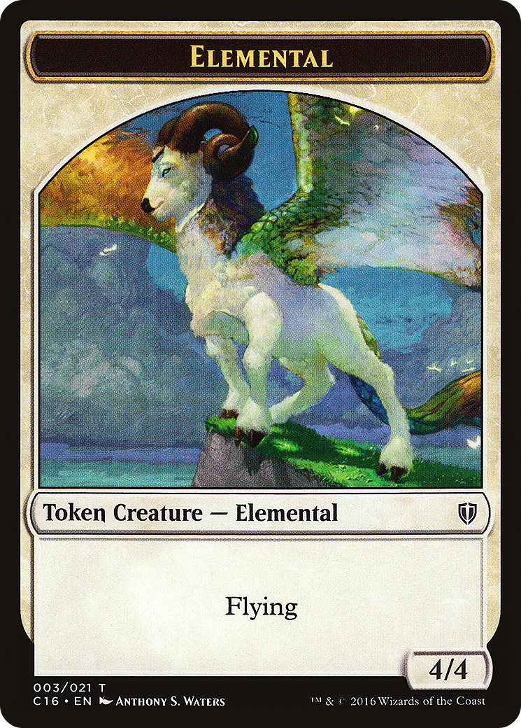 Image of Elemental // Soldier Double-Sided Token [Commander 2016 Tokens]