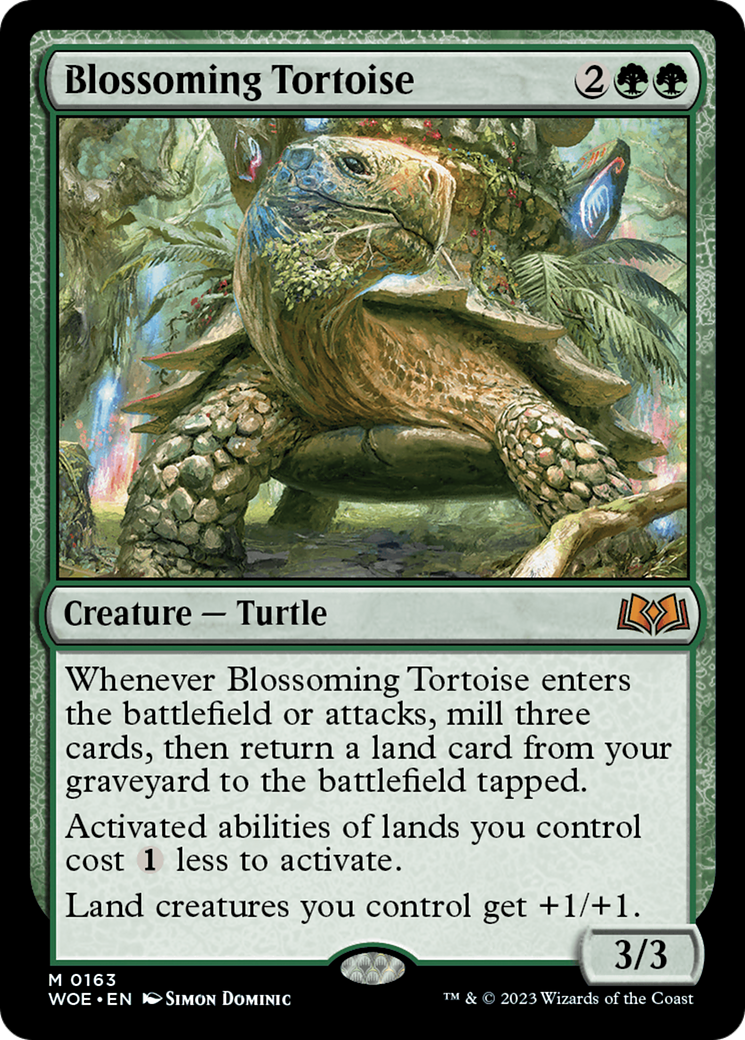 Image of Blossoming Tortoise [Wilds of Eldraine]