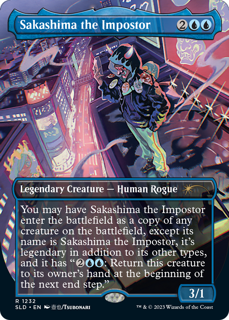 Image of Sakashima the Impostor (Borderless) [Secret Lair Drop Series]