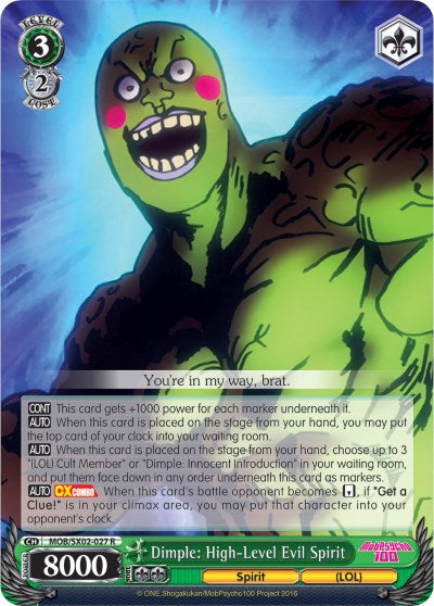 Image of Dimple: High-Level Evil Spirit (MOB/SX02-027 R) [Mob Psycho 100]